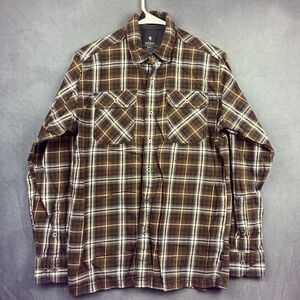 Kuhl Plaid Shirt Men’s Small Flannel Long Sleeve Born In The Mountains Gorpcore
